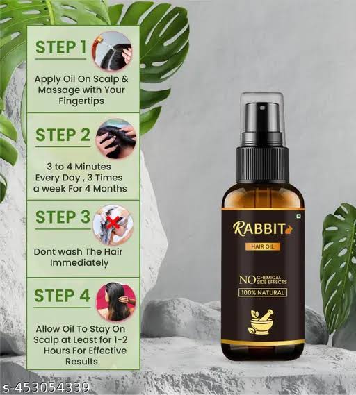 Rabbit Hair Oil – Scalp Nourishment & Strength Support