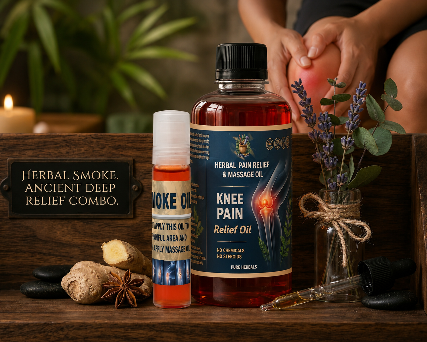 Smoke Pain Relief & Massage Oil 🌿