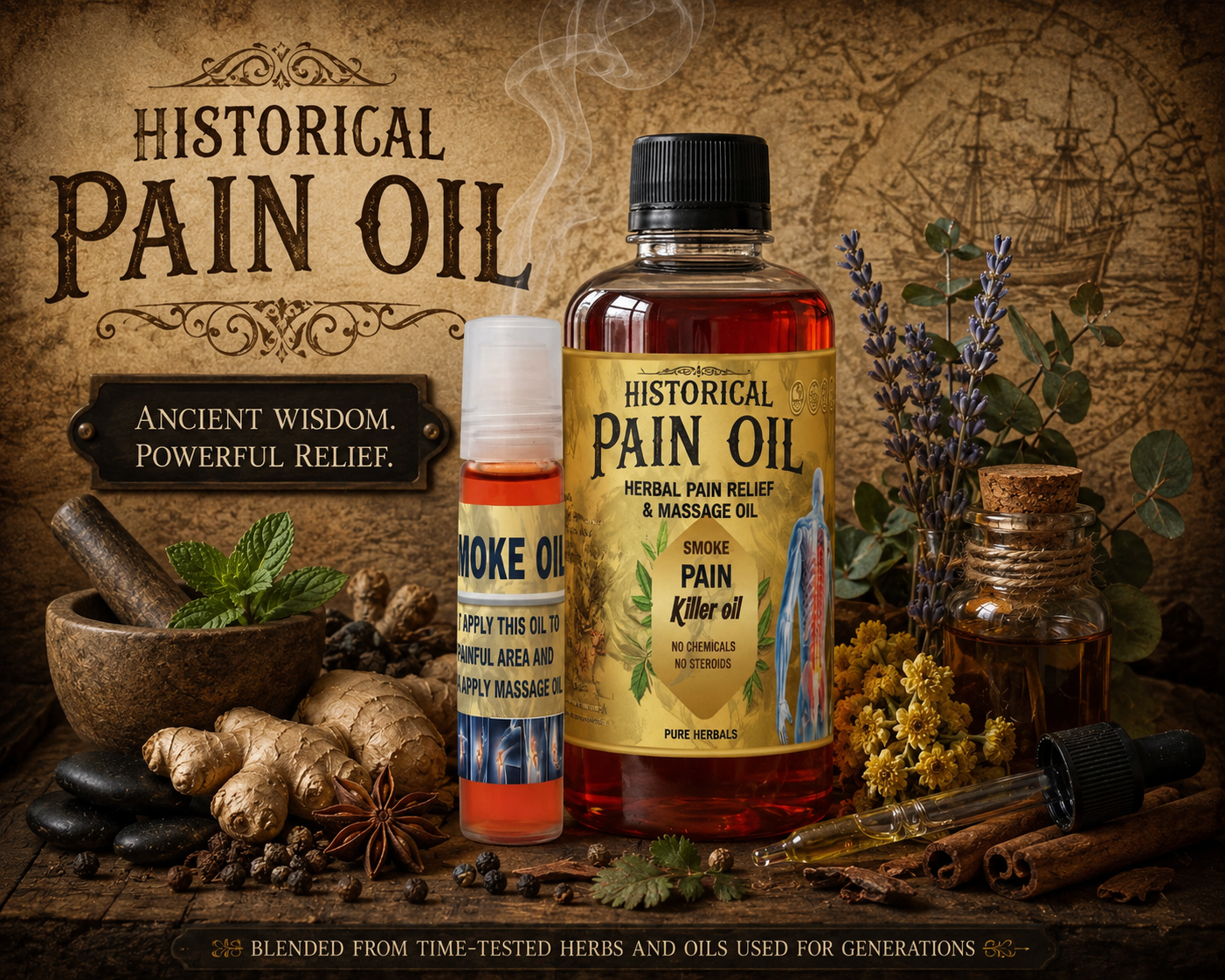 Smoke Pain Relief & Massage Oil 🌿