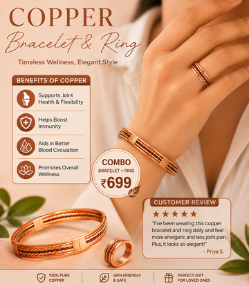 Pure Copper Healing Band + Ring [FREE]