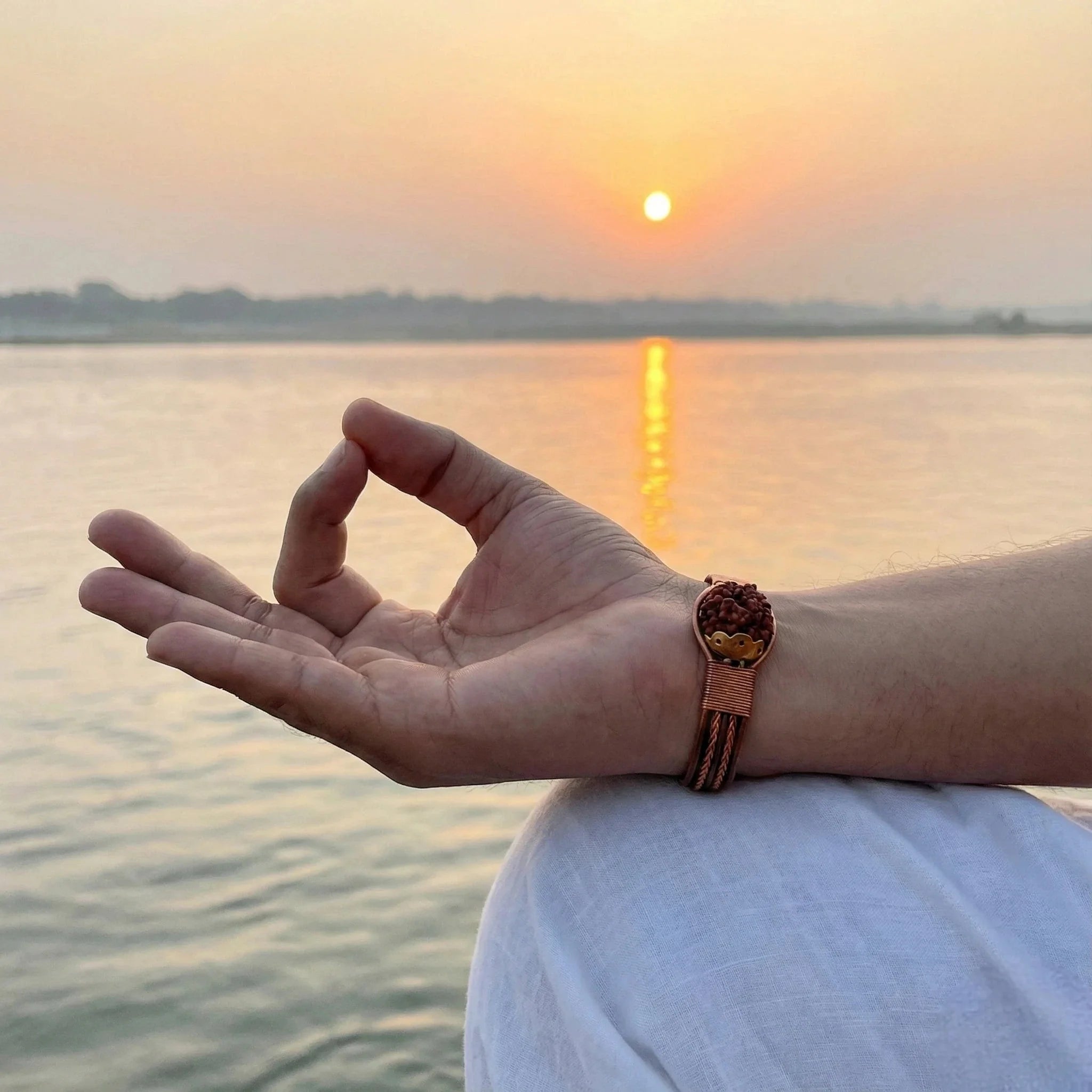 Pure Copper Rudraksha Bracelet