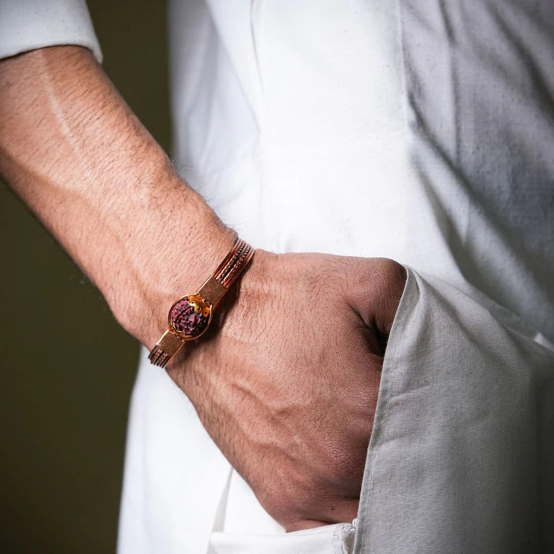 Pure Copper Rudraksha Bracelet